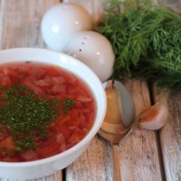 Борщ с капустой и свеклой