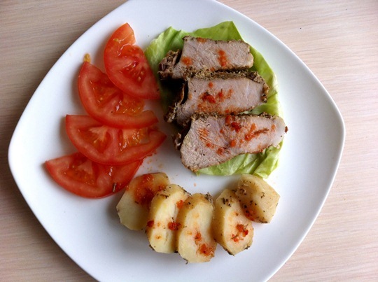 Картошка с мясом в мультиварке