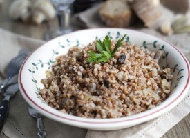 Гречка с грибами