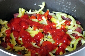 Сочная говядина с овощами в мультиварке