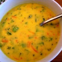 Сырный суп с курицей и рисом