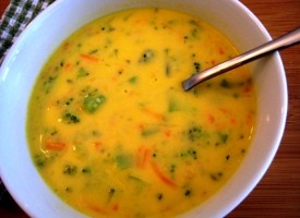 Сырный суп с курицей и рисом