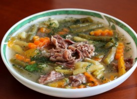 Суп со стручковой фасолью